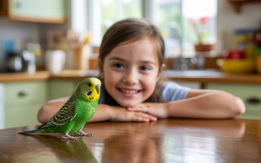 Papoušci a soužití s dětmi